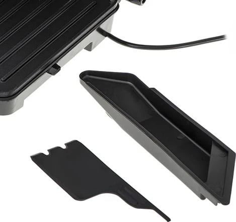 Grill elektrik, Adler, AD 3051, 180° tavoline, 29x24 cm, 2800W, pllaka jo-ngjitëse, i zi