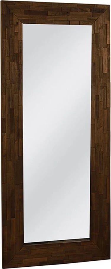 Pasqyrë Woody, ngjyrë kafe, dru paulownia, 80x6x180 cm