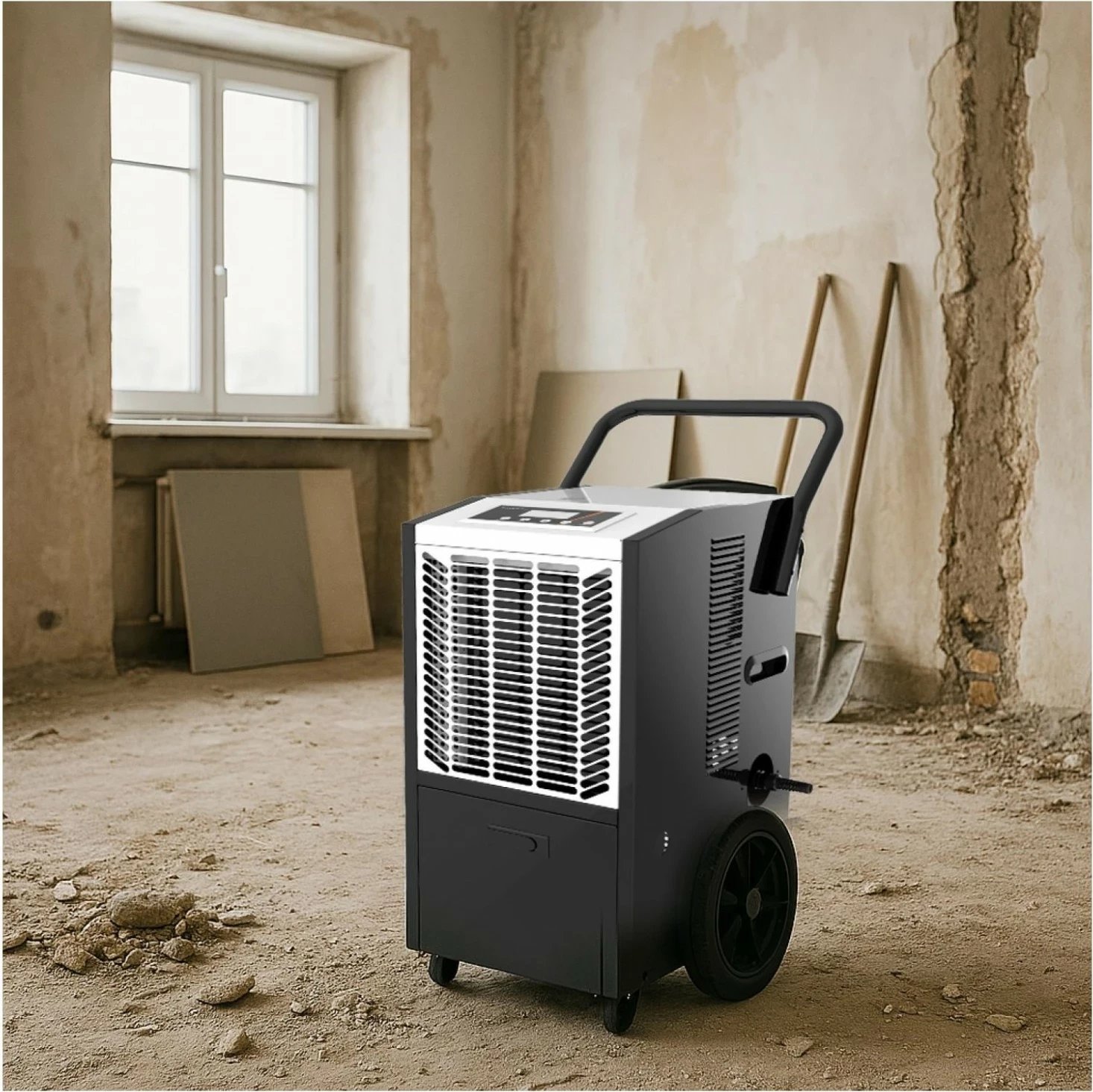 Osuese ajri Adler AD 7864, industriale, me rrota, 50L/ditë, e zezë