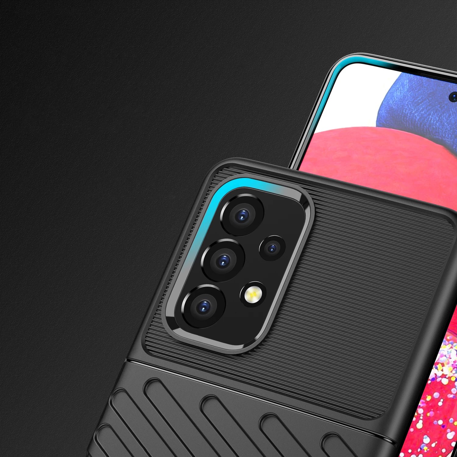 Mbështjellës Hurtel Thunder Case për Samsung Galaxy A53 5G, i zi