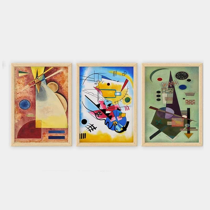 Pikturë dekorative me kornizë (3 copë), Wallity, 3NTC_UN14832_5575