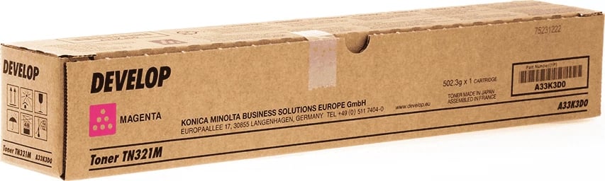 Toner, Develop, TN-321M A33K3D0, rendiment 25000 faqe, standard, magenta