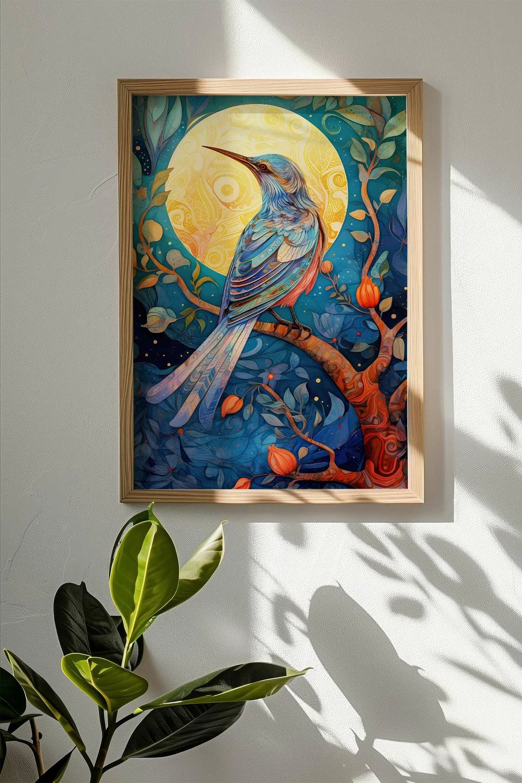 Pikturë dekorative me kornizë, shumëngjyrëshe, Wallity, Mscartmdl11