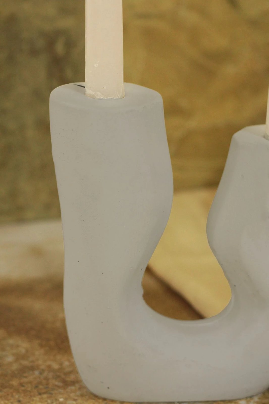 Set shandanësh betoni, 3 copë, ngjyrë gri, Evila Originals, dizajn asimetrik