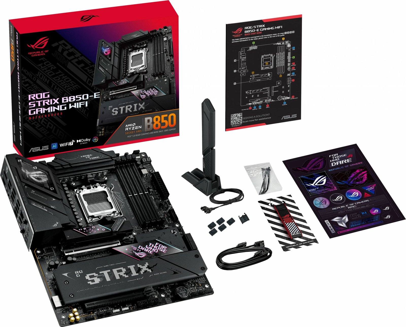 Pllakë amë ASUS ROG STRIX B850-E Gaming WIFI, AM5 Pllakë amë ASUS ROG STRIX B850-E Gaming WIFI, AM5