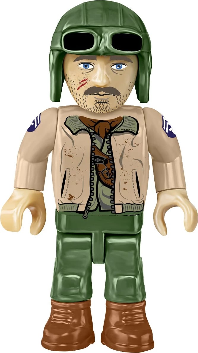 Set blloqesh Cobi Sherman M4A2E8 (76)W, 865 pjesë, 5 figurina, Jeshile