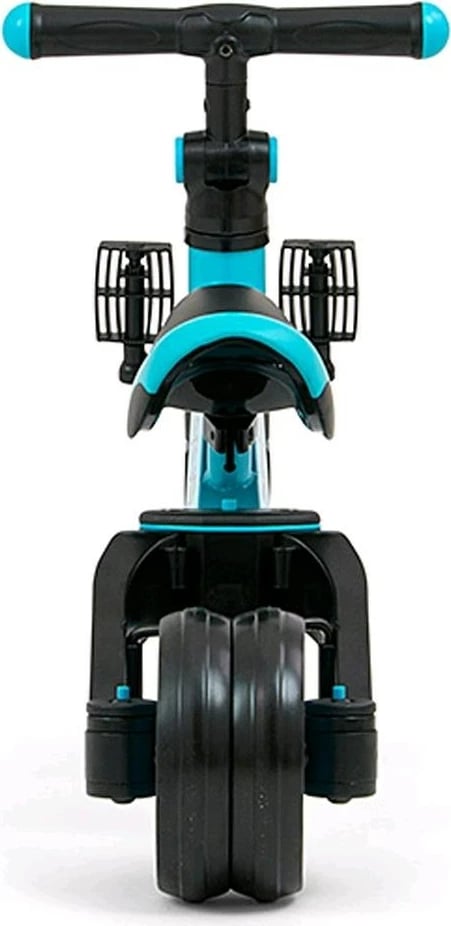 Tricikël 3-në-1 për fëmijë, Milly Mally Optimus, rrota shkumë, konstruksion çelik, sedilje e rregullueshme, e palosshme, jeshile mint