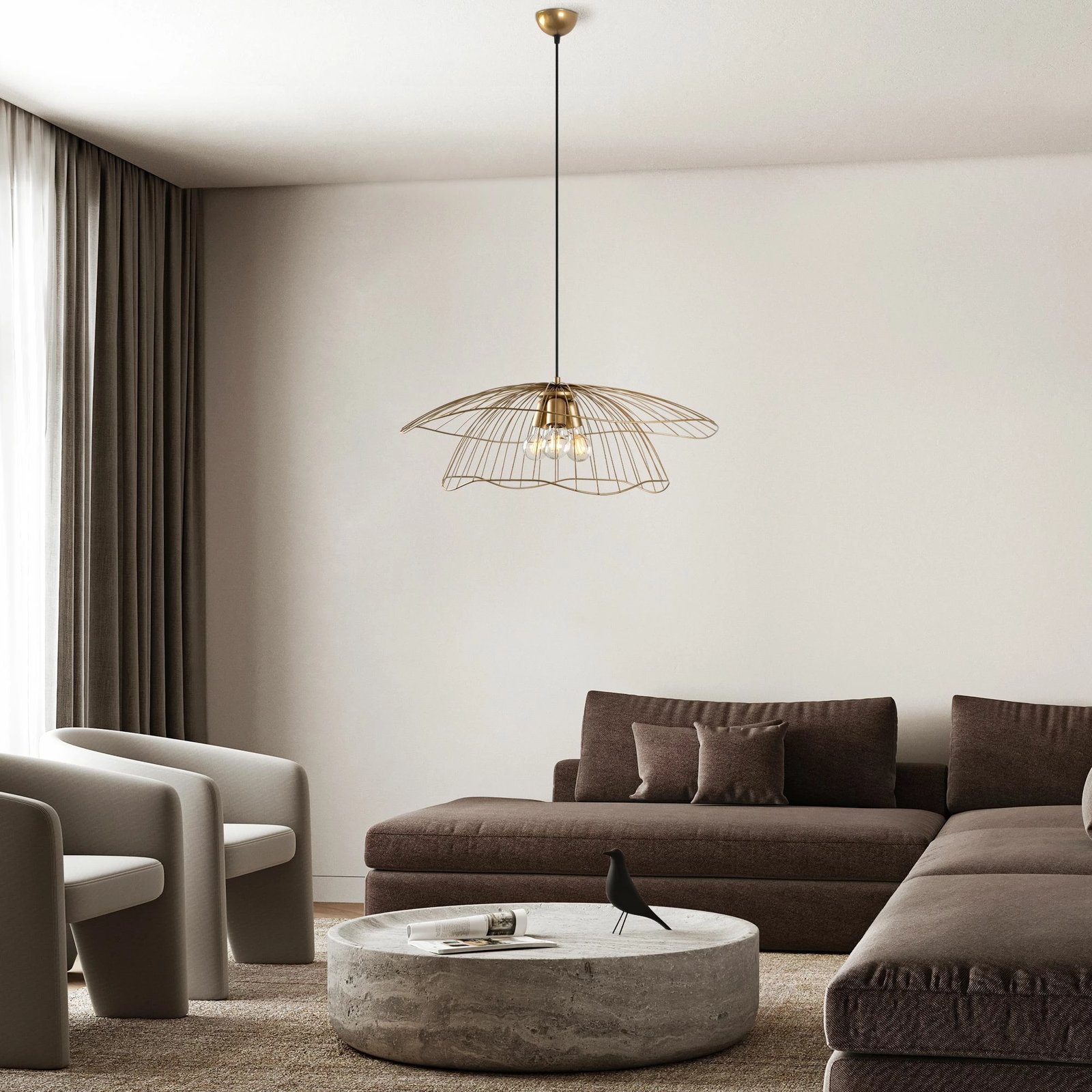 Llambë varëse Opviq, Mantar - 6503 - 3 - XL, ngjyrë ari