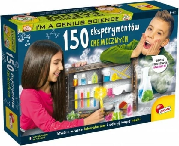 Set shkencor Lisciani I'm a Genius Science Kit, 150 eksperimente kimike