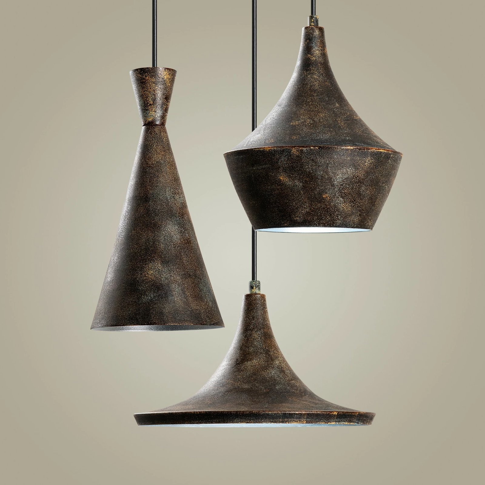 Llambë tavani Opviq, TOM-3556-RETRO, trup metalik, ngjyrë antike, lartësi e rregullueshme