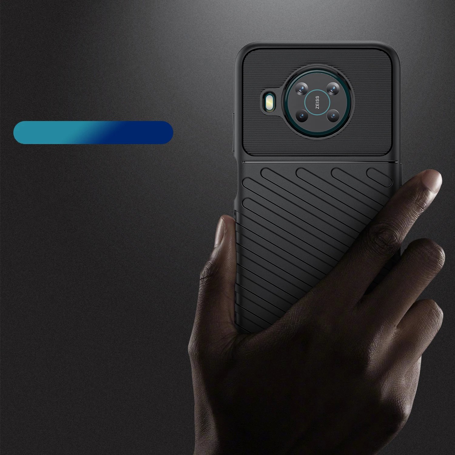 Mbështjellës Hurtel Thunder Case për Nokia X100, i zi