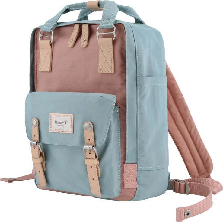 Çantë shpine Himawari 188L-1 për laptop 14", rozë-kaltër