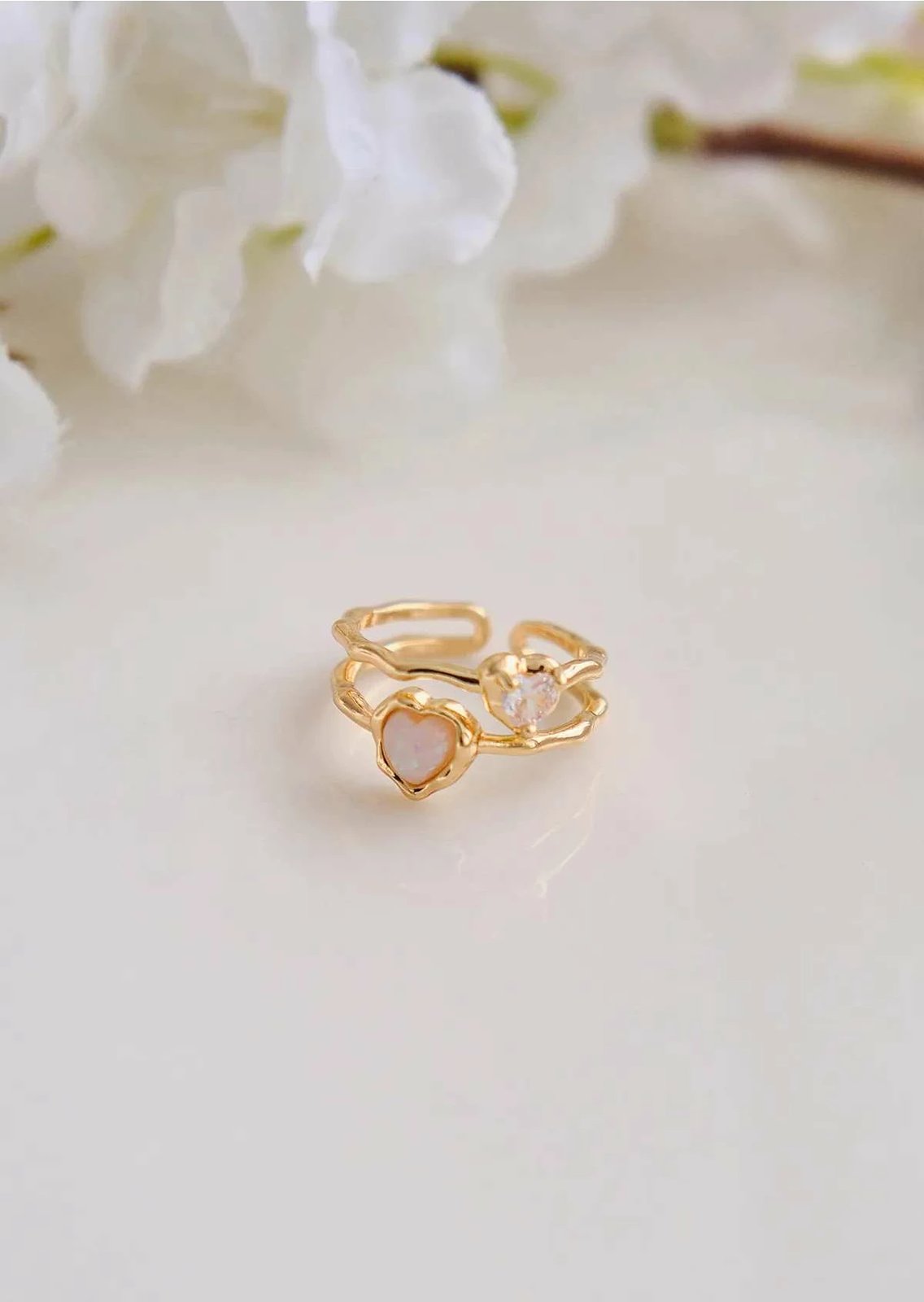 Unazë Jumeon, ngjyrë ari, Gld-Sdfklp-Clk