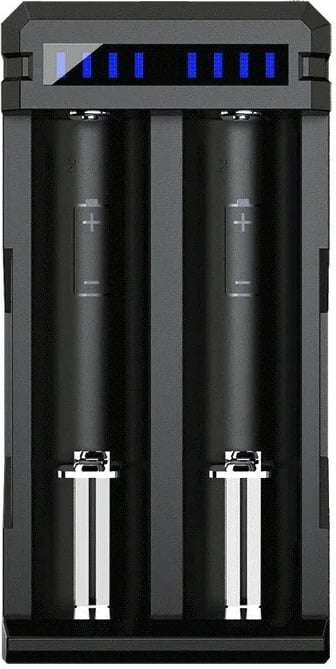 Karikues baterish XTAR SC2, për 2 bateri, Li-Ion, i zi