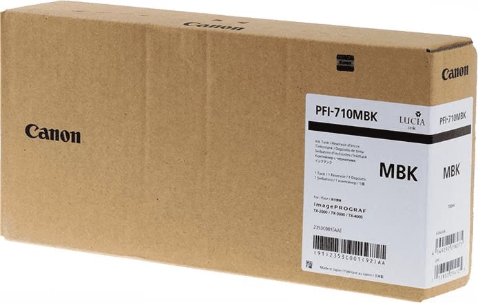 Bojë printeri, Canon, PFI-710MBK 2353C001, 700 ml XL, e zezë mat