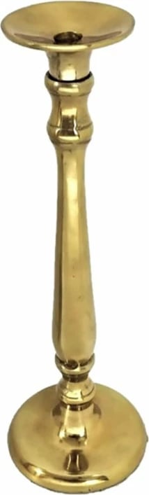 Mbajtëse qirinjsh ENSUI, alumin, ngjyrë ari, 17x17x51 cm