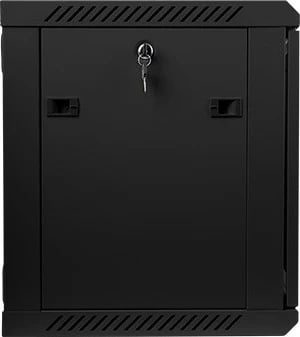 Kasë rrjeti Lanberg WF01-6409-10B, 19", 9U, xham, e zezë