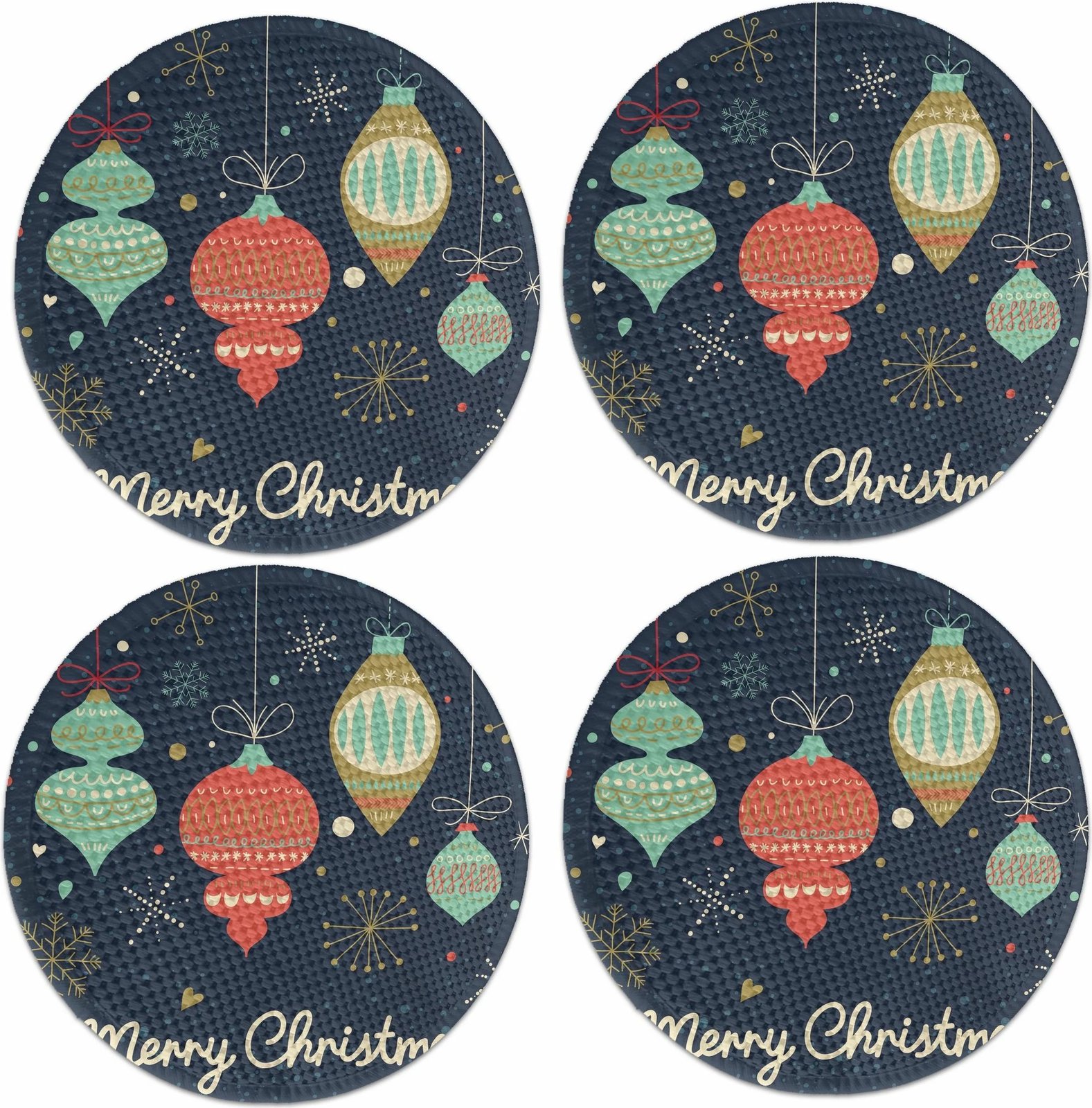 Set 4 nënshtrues tavoline Hermia Concept, shumëngjyrësh, 37cm, 4348Supla