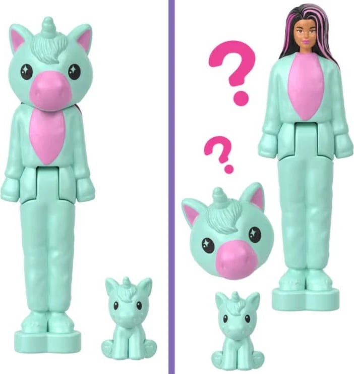 Lodër Barbie Mini Barbieland Cutie Reveal, Mattel HYM25, 4 cm, plastikë, për vajza, një copë
