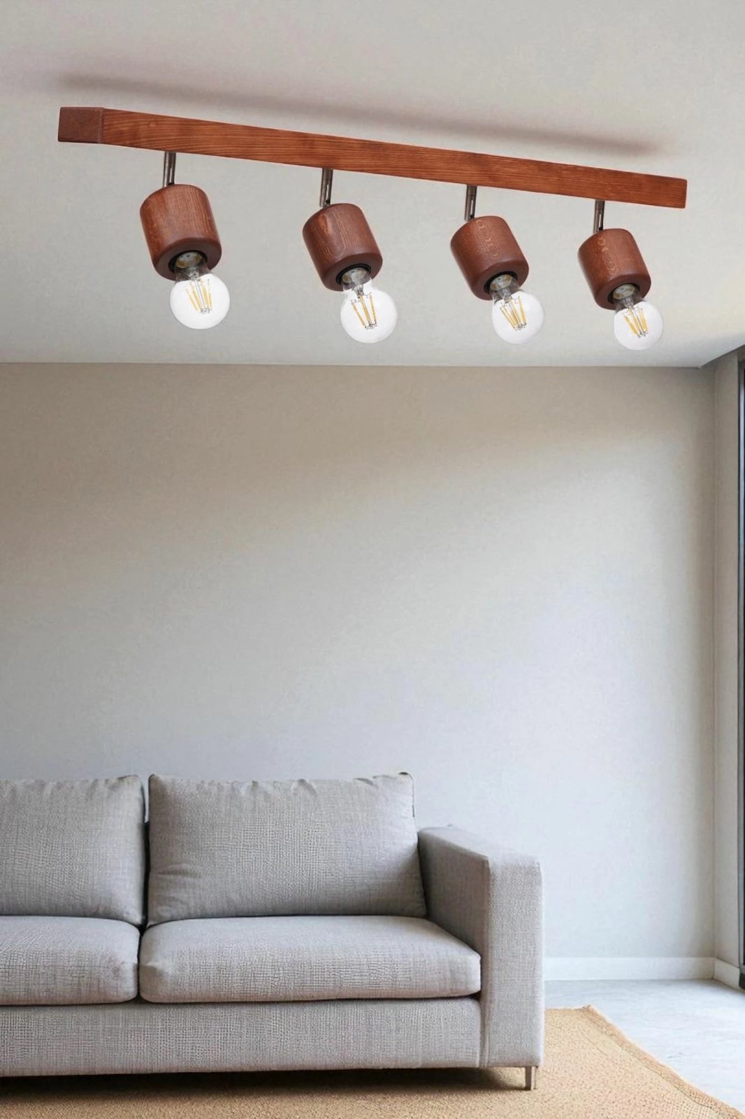 Llambadar druri Opviq, 9005-2, ngjyrë lisi