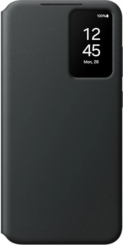 Mbështjellës Samsung Smart View Case për Galaxy S24+, wallet case, e zezë