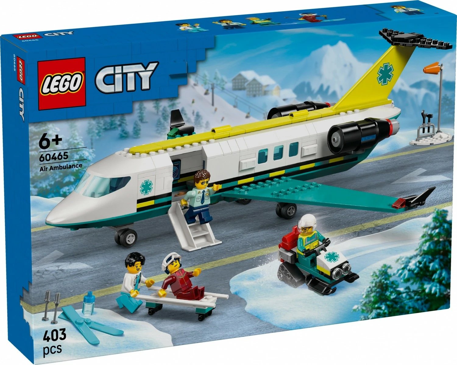 Set LEGO City Rescue Plane 60465, 403 pjesë, plastikë, për fëmijë, shumëngjyrësh