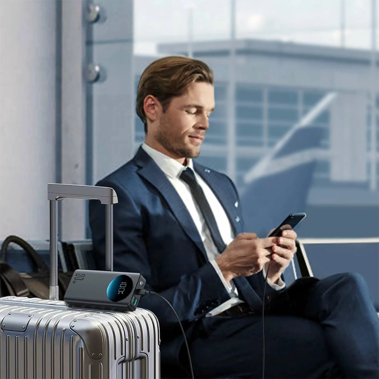 Powerbank Joyroom JR-PBF02, 20000mAh, 30W, me kabllo USB-A në USB-C, e zezë