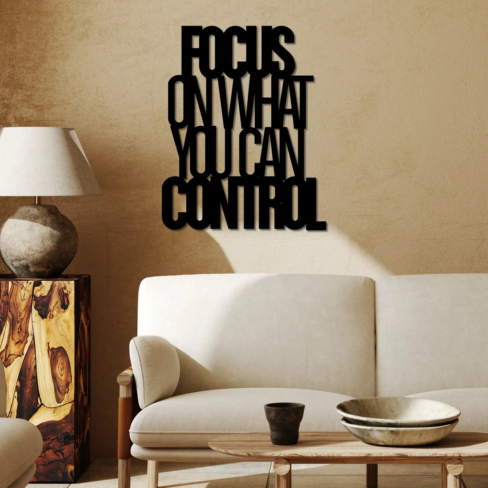 Aksesor dekorativ metalik për mur, Wallity, Focus Control