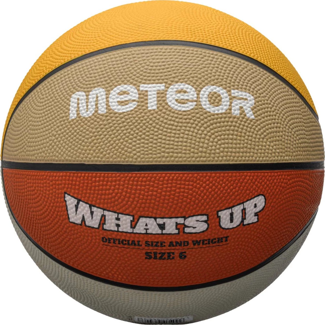 Top basketbolli Meteor, portokalli-bezhë