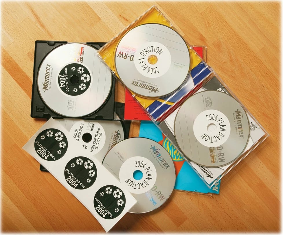 Etiketa CD/DVD Brother DK-11207, 58mm, 100 copë, Black on White