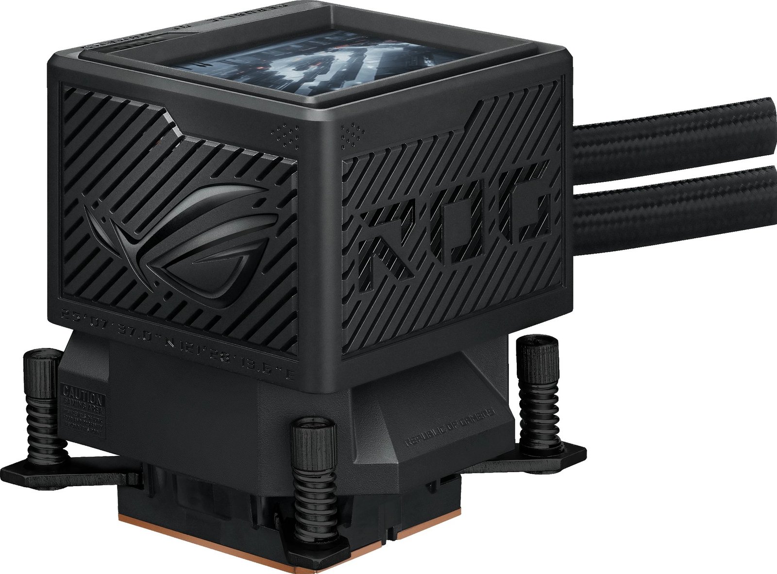 Ftohës uji all-in-one ASUS ROG Ryujin III 360 ARGB Extreme, 3x12cm, ekran LCD, i zi