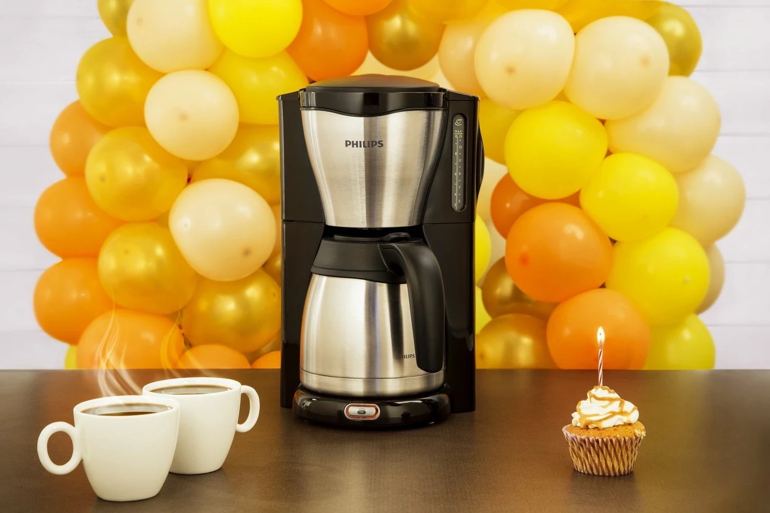 Aparat kafeje Philips Café Gaia HD7546/20, 15 filxhanë, i zi