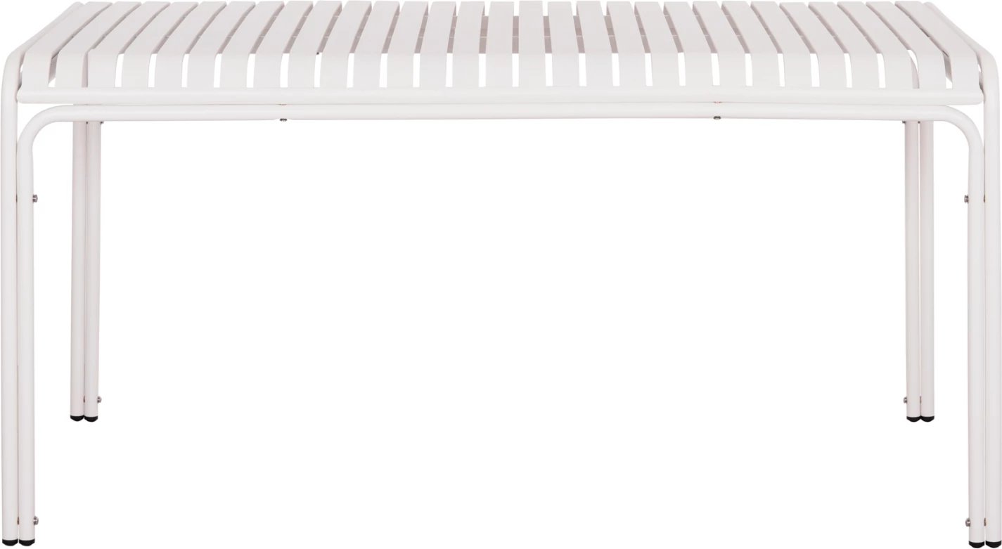 Tavolinë alumini për jashtë, ngjyrë e bardhë, RACHEL FH6339.02, 150x80x75cm