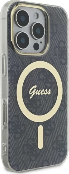 Mbështjellës Guess IML 4G MagSafe për iPhone 16 Pro, Zi Mbështjellës Guess IML 4G MagSafe për iPhone 16 Pro, Zi
