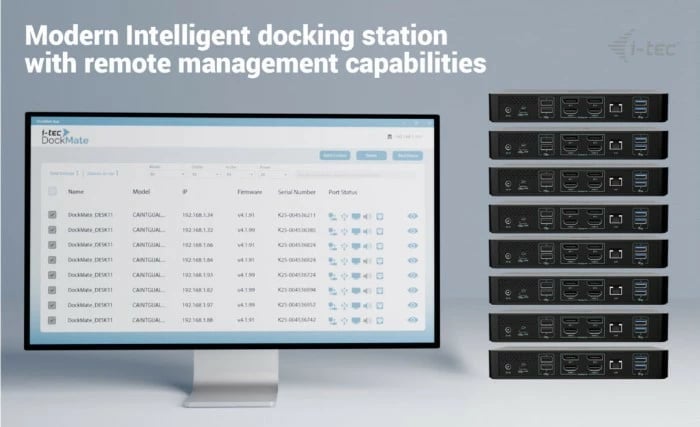 Kasë docking i-tec CAINTGDUAL4KDOCPD, 100W Power Delivery, e zezë