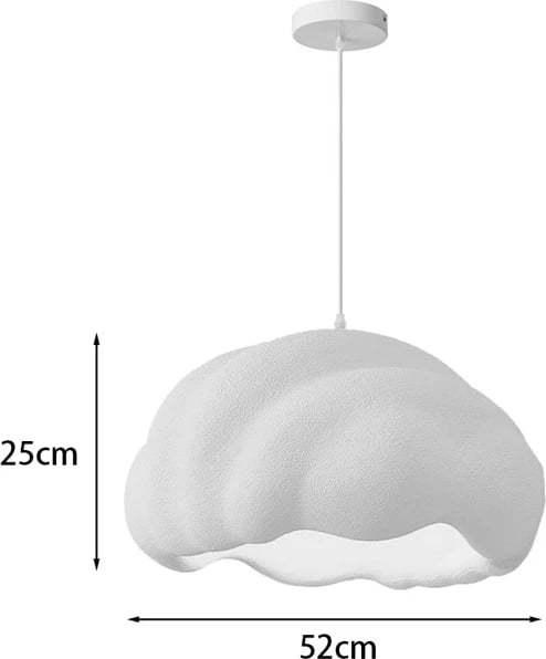 Llambë tavani Vomber, e bardhë, E27, 52x28cm