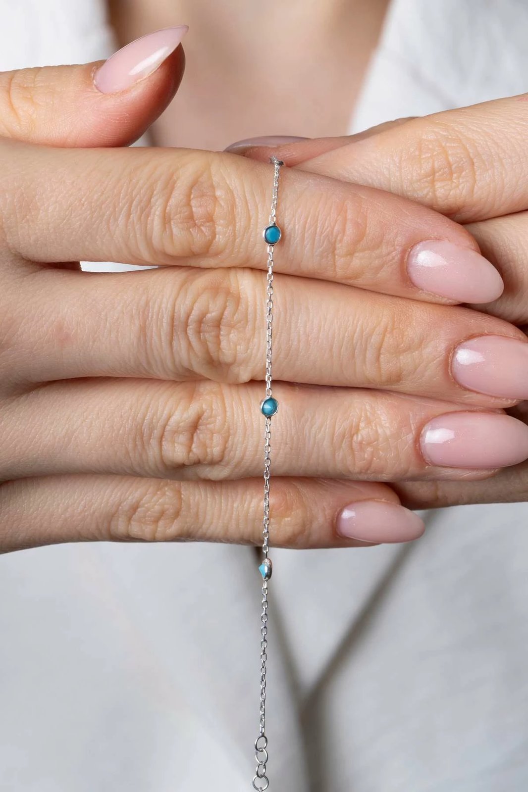 Byzylyk argjendi Jumeon, ngjyrë e kaltër, TFNY65229