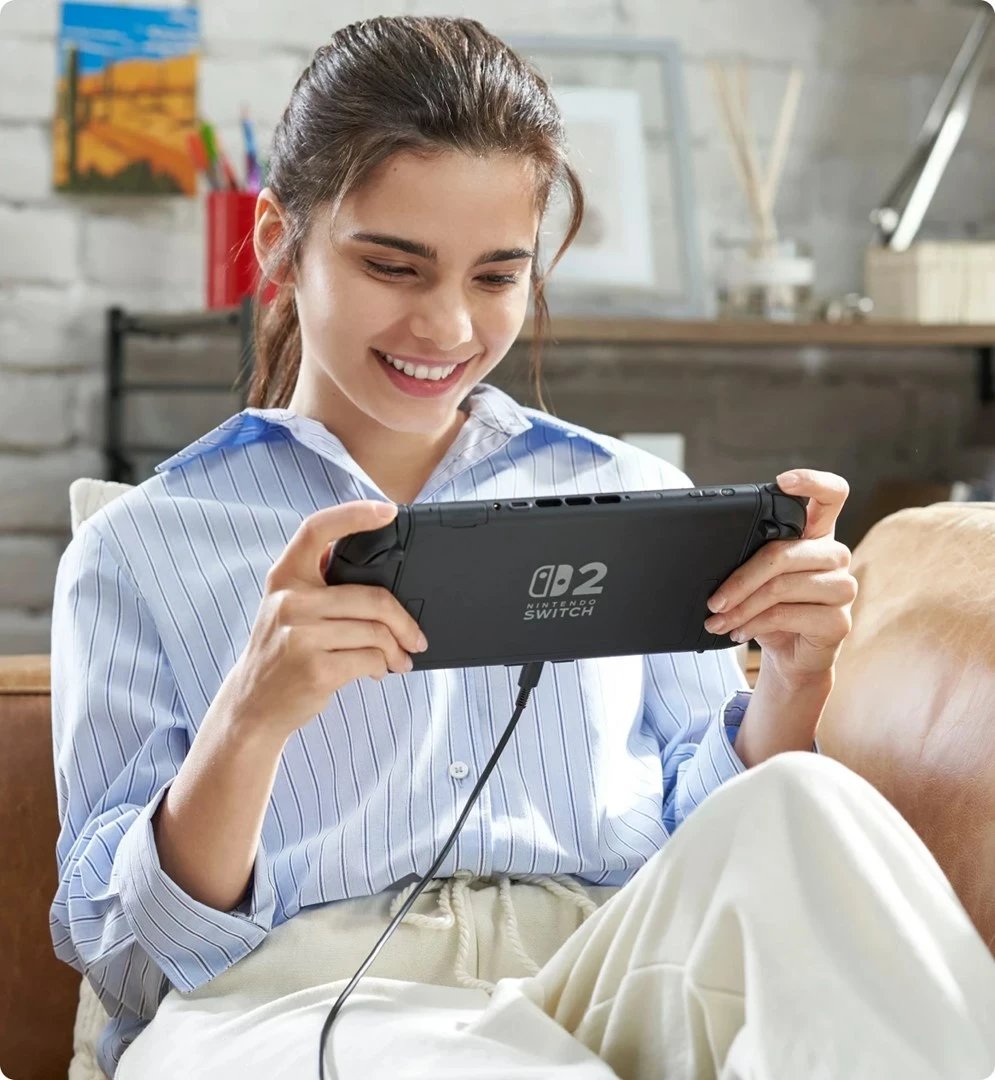 Konzolë portabile Nintendo Switch 2 me Mario Kart World, 256 GB, Ekran 7.9", e zezë Konzolë portabile Nintendo Switch 2 me Mario Kart World, 256 GB, Ekran 7.9", e zezë