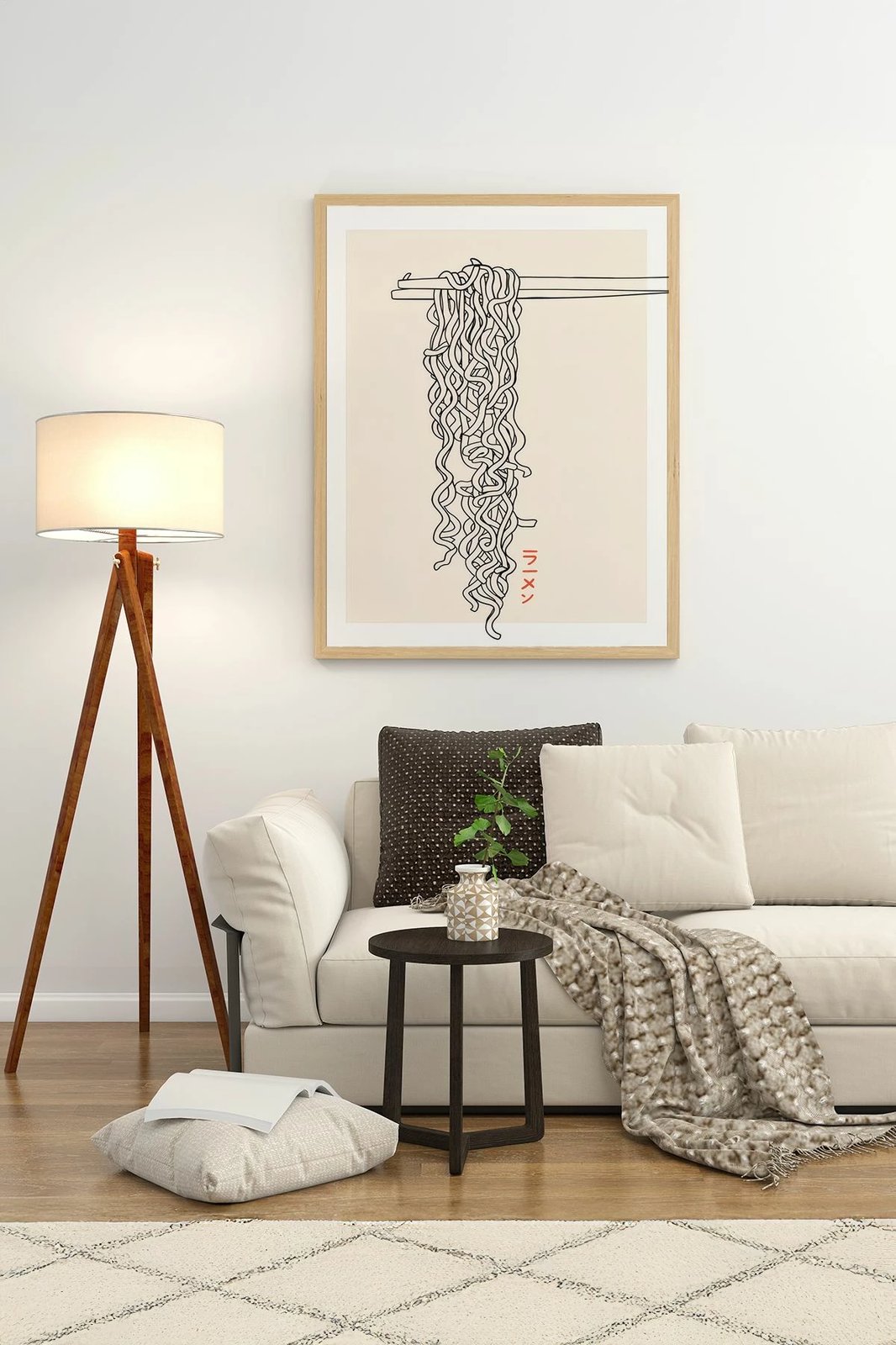 Pikturë dekorative me kornizë, Wallity, Lmnmdl22, shumëngjyrëshe