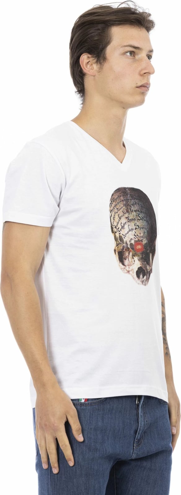 Maicë për meshkuj Trussardi Action, e bardhë