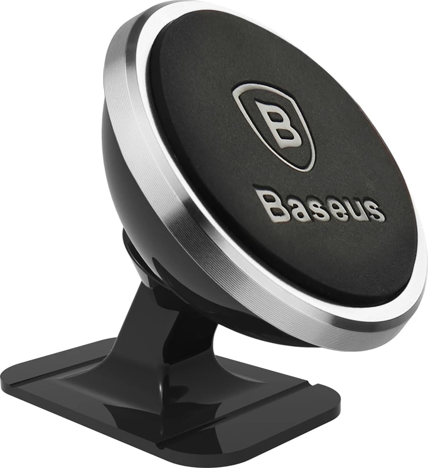 Mbajtës magnetik Baseus 360º për makinë, SUCX140012, argjendtë