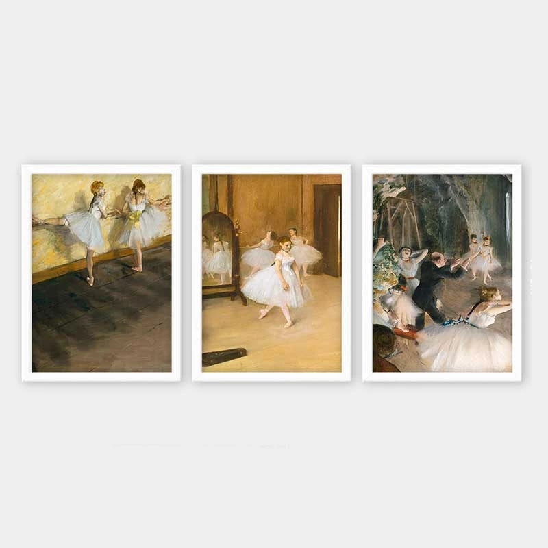 Pikturë dekorative me kornizë (3 copë), Wallity, 3BC_UN2684867_5575