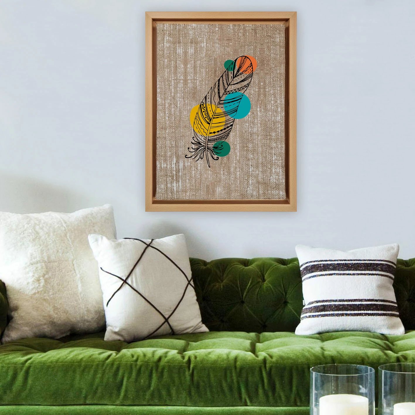 Pikturë dekorative në kanavacë, shumëngjyrëshe, Wallity, LNJ31956887086 - 4666