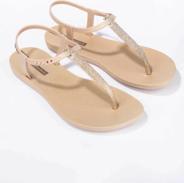 Sandale për femra Ipanema, bezhë me ari