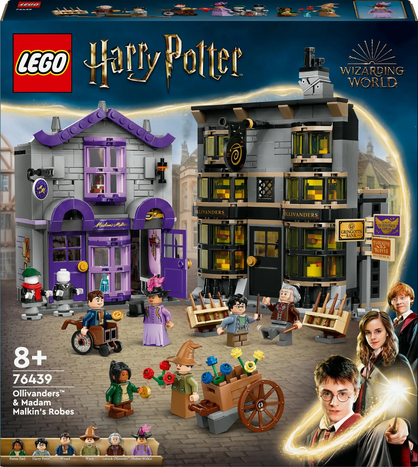 Set ndërtimi LEGO Ollivanders™ & Madam Malkin's Robes, 744 copë, shumëngjyrësh