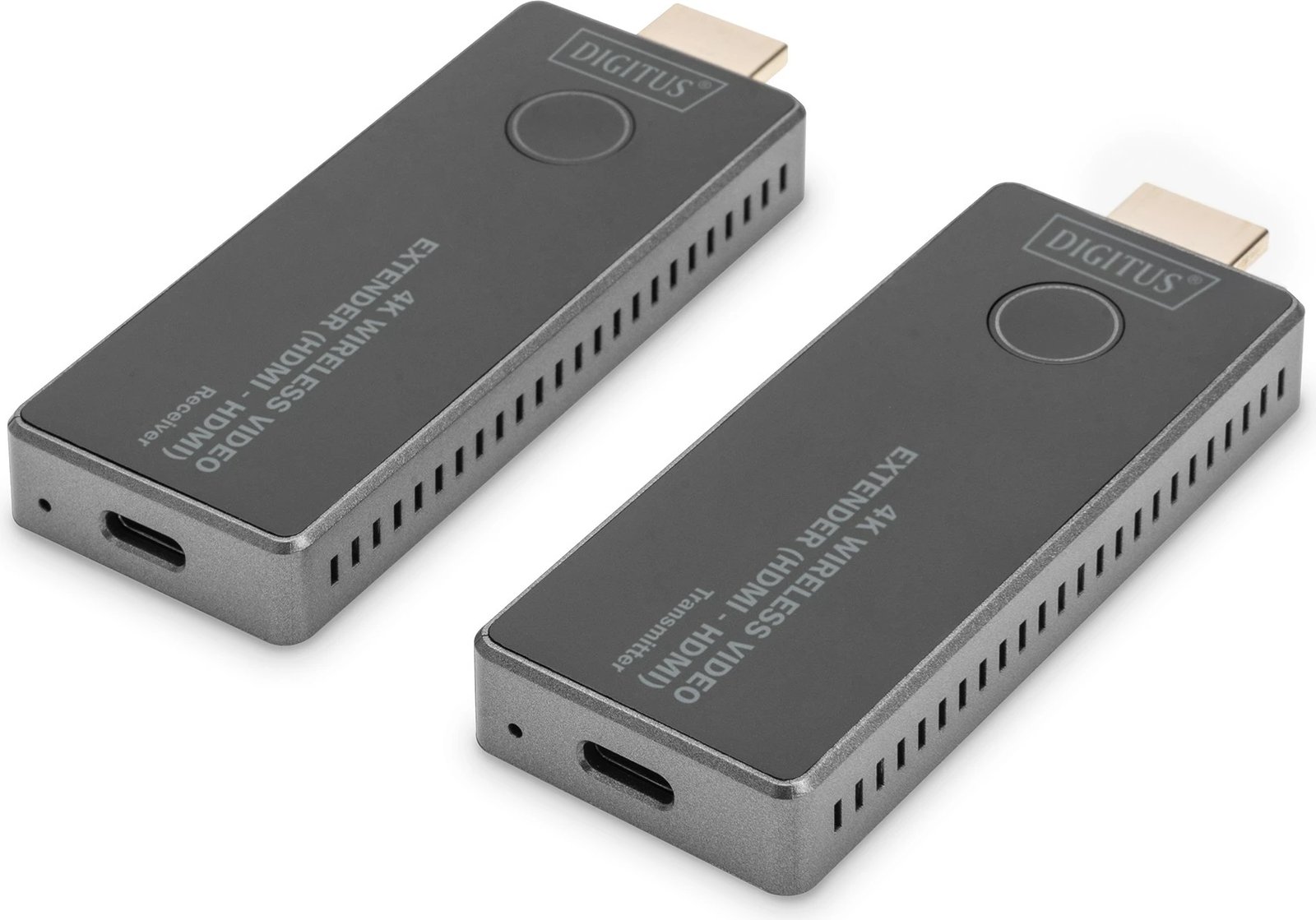 Video Extender Digitus 4K, HDMI, 30 m, Wireless, i zi, argjendtë