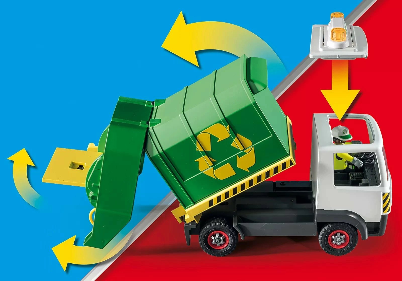 Set lodrash Playmobil City Action Recycling Truck 71234, 61 pjesë