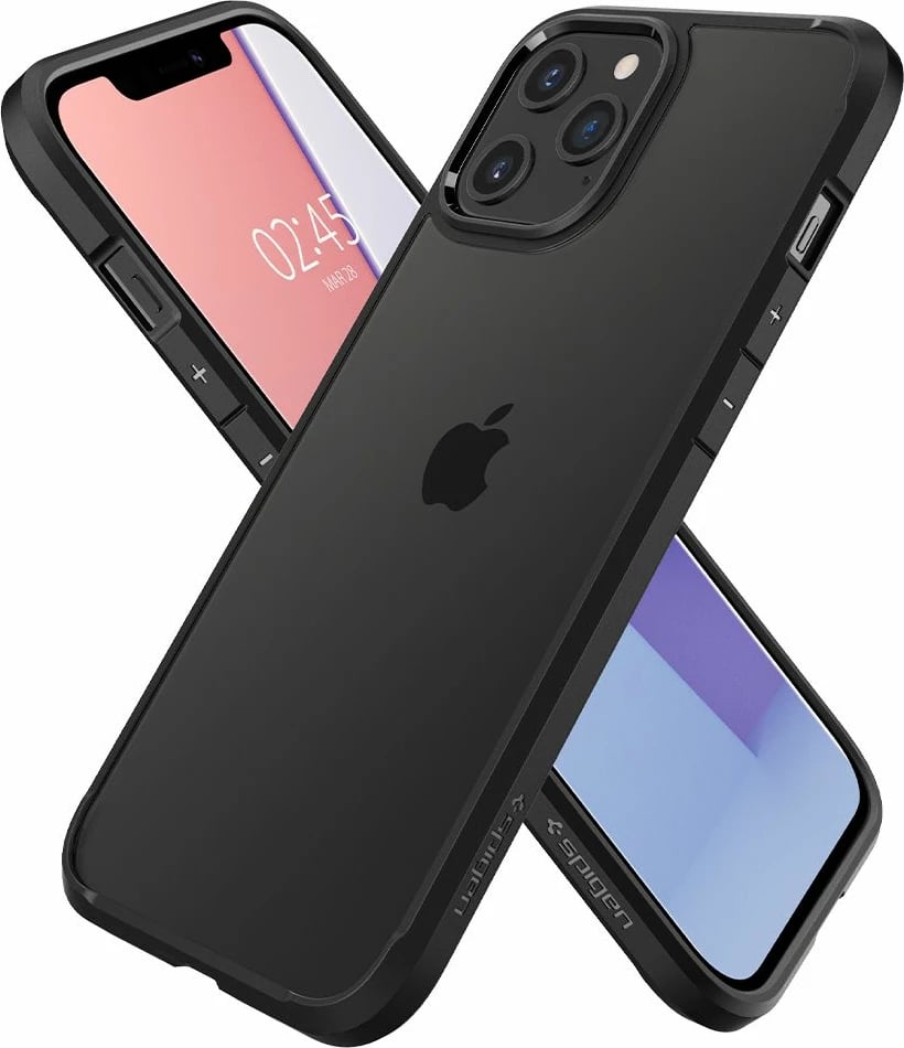 Mbështjellës Spigen Ultra Hybrid për iPhone 12 / iPhone 12 Pro, Matte Black