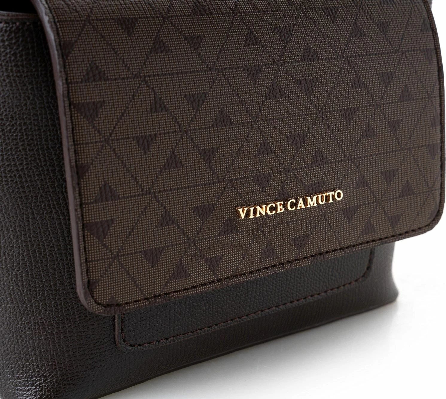 Çantë crossbody Vince Camuto, Matera, kafe me monogram