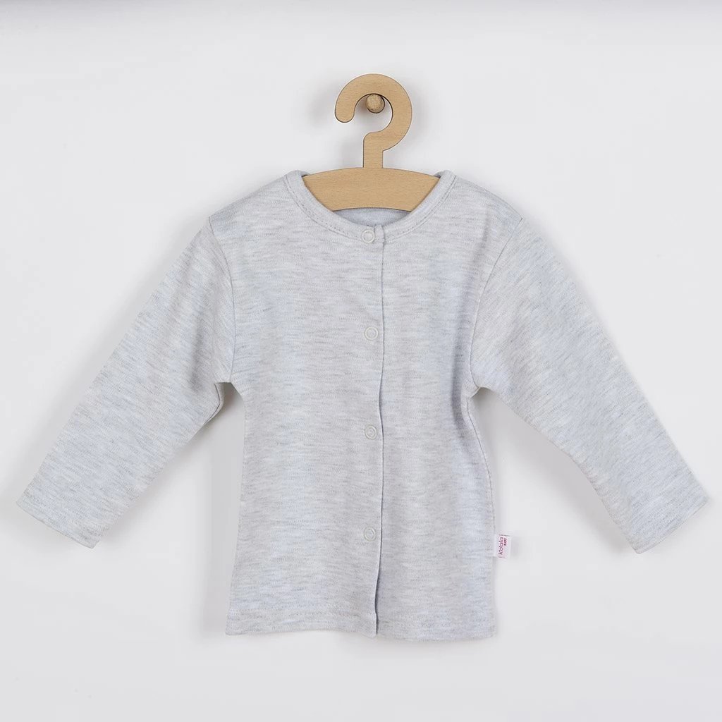 Set 3-pjesësh bebe, KOALA Birdy, 100% pambuk, madhësia 80 (9-12m), gri